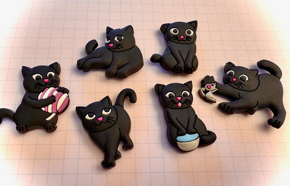 Six Black French Cats